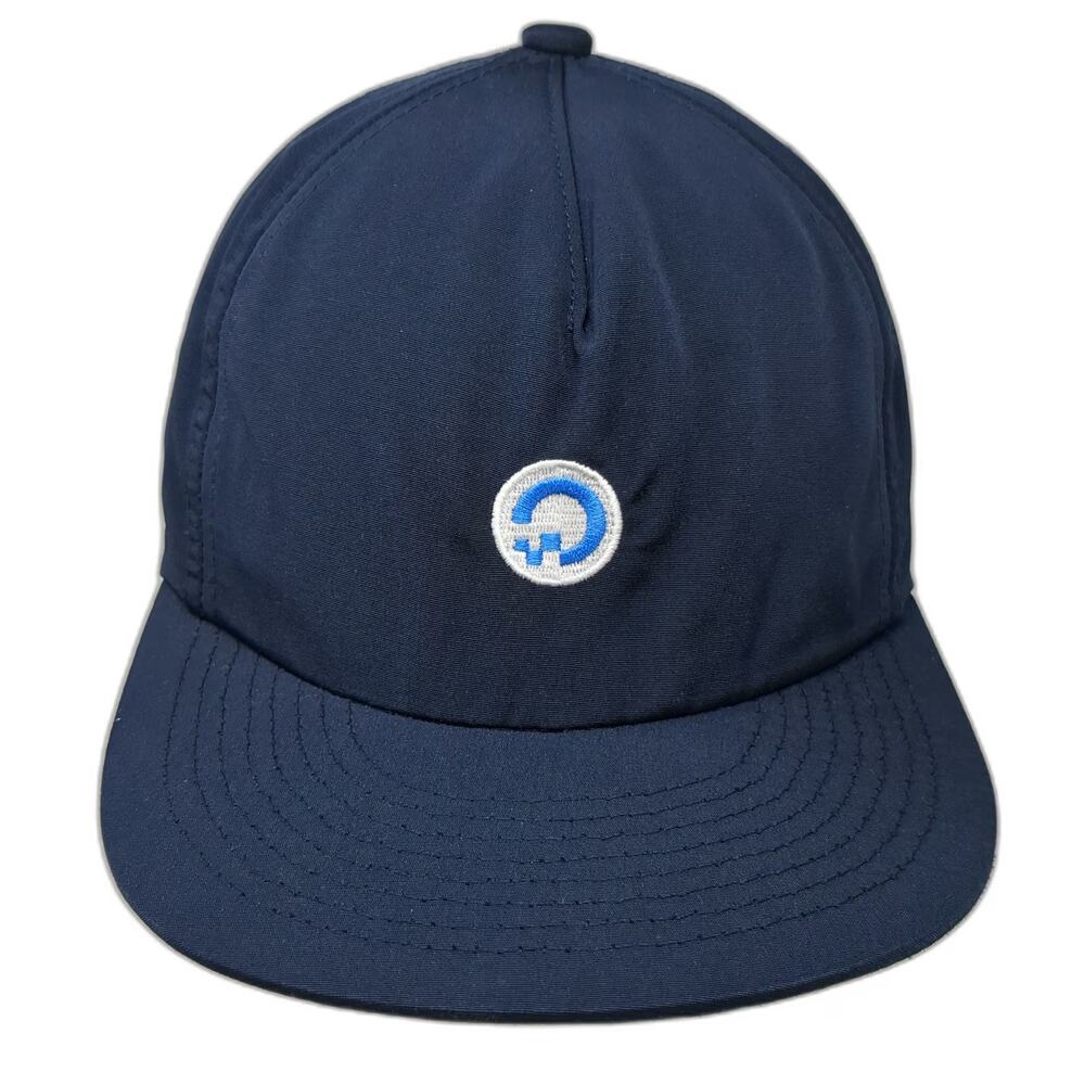 Weld Mfg 5 Panel Blue One Size Nylon Slideback Hat Embroidered Logo Adjustable